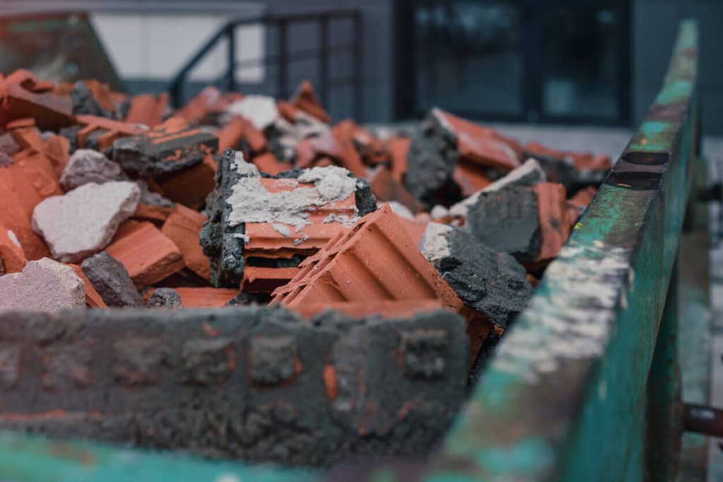 Construction Waste In a Skip